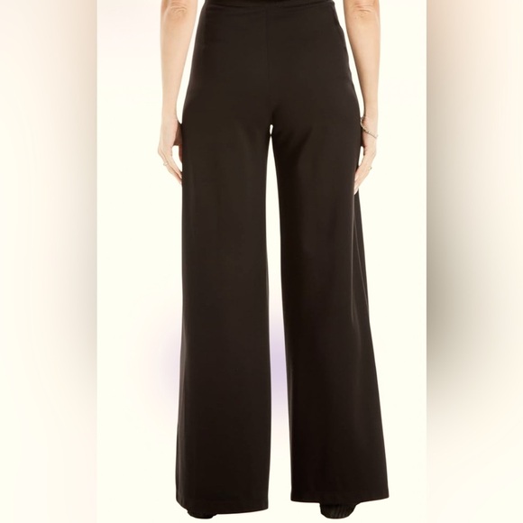 Max Studio Black Pintuck Wide Legs pleated dressy trousers size M - Picture 3 of 16
